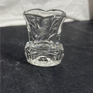 Vintage Lead Crystal Toothpick Vase
